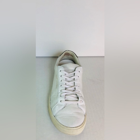 YSL Saint Laurent Andy Low Top Leather Sneakers COA 36.5 IT / 6.5 US Authentic - Picture 6 of 11